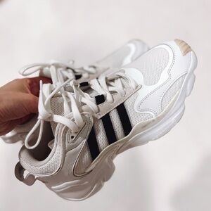 Adidas White Mesh Sneakers